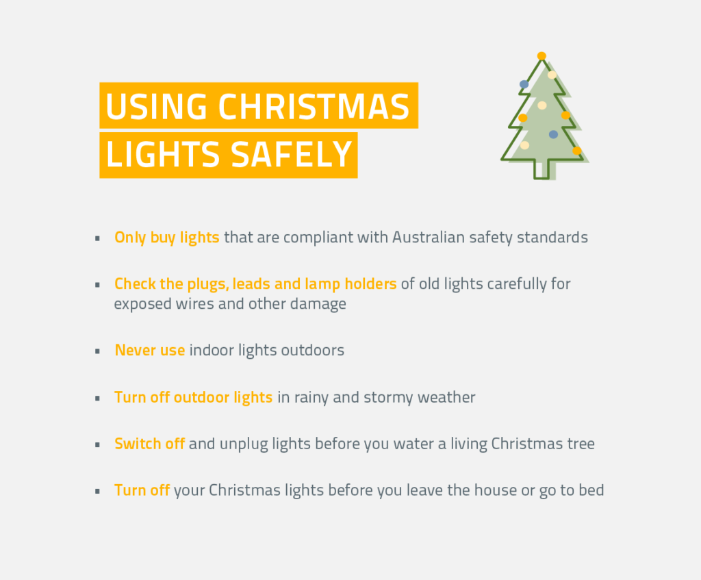 Using Christmas lights safely